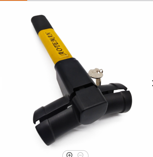 Ho<i></i>ngseen HS-CL003 Universal A3 Steel Car Steering Wheel Lock - Anti-Theft Auto Security Device