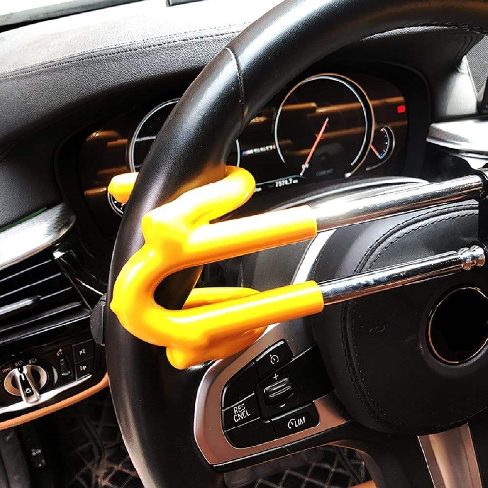 Ho<i></i>ngseen HS-CL006 Universal Car Anti-Theft Steering Wheel Lock | M<i></i>etal Security Device